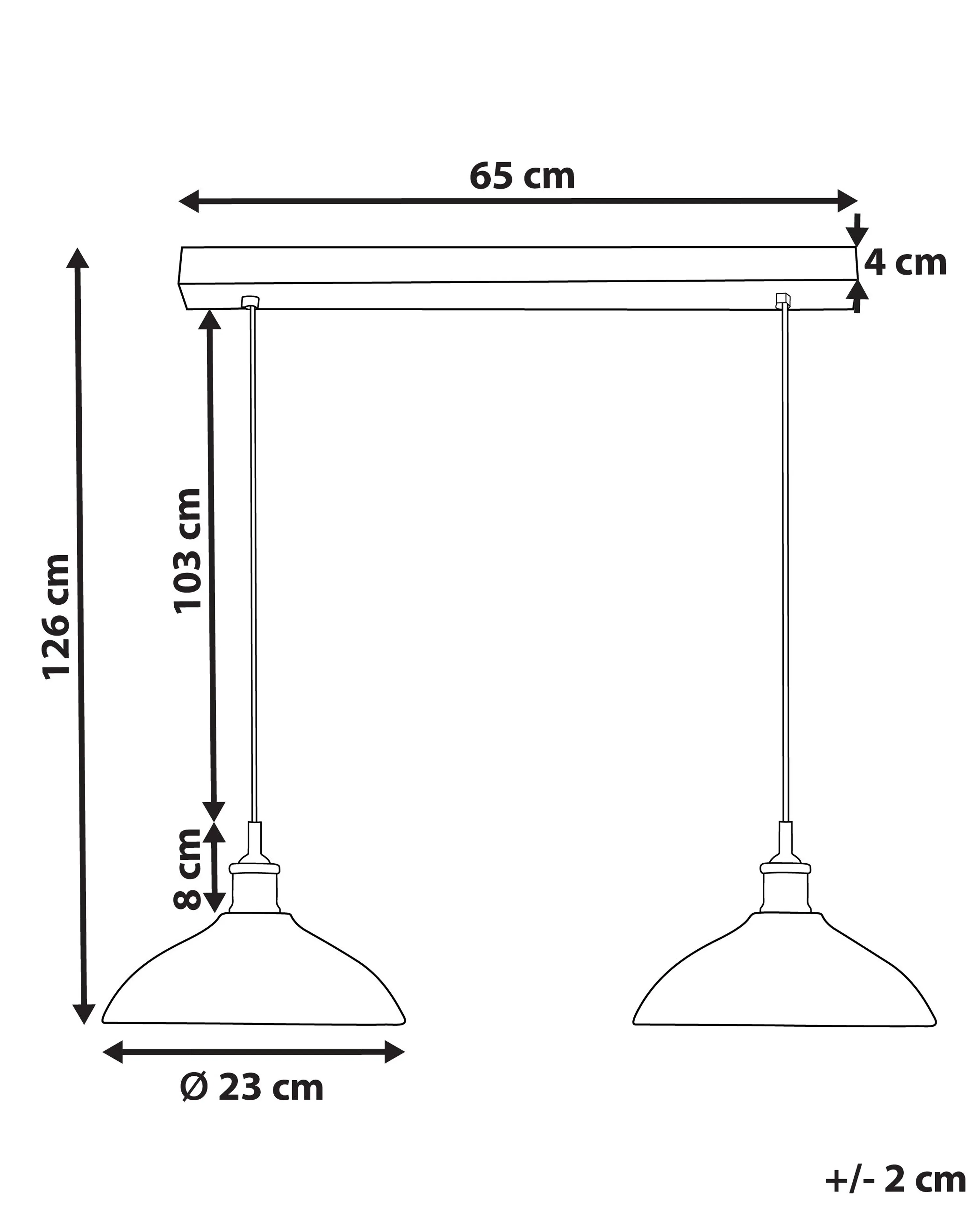 Hanglamp CHEYYAR Mangohout Zwart