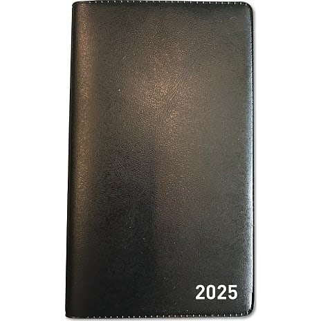 Mini kalender 2025 - sort