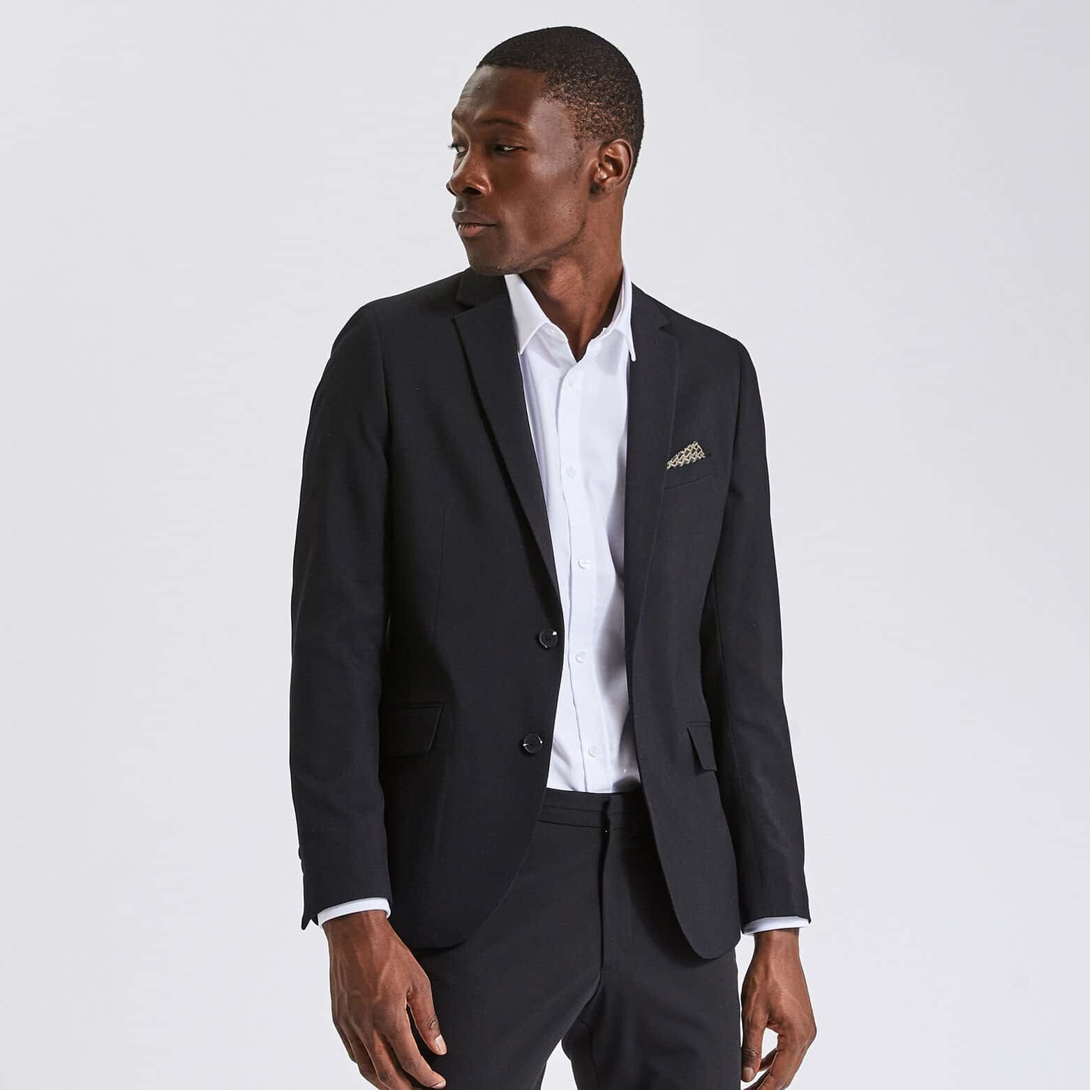 Veste de costume coupe slim Noir