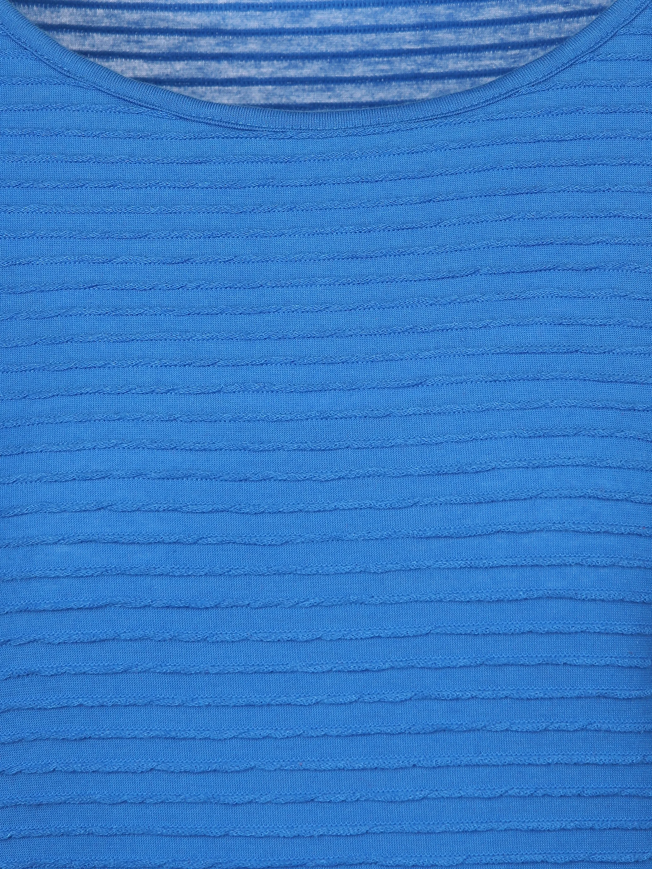 Damen Strukturshirt mit 3/4 Arm