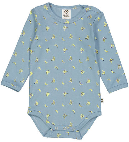 Müsli Body l/ä - Rib - Banana - Ocean/Mais/Nacht Blue