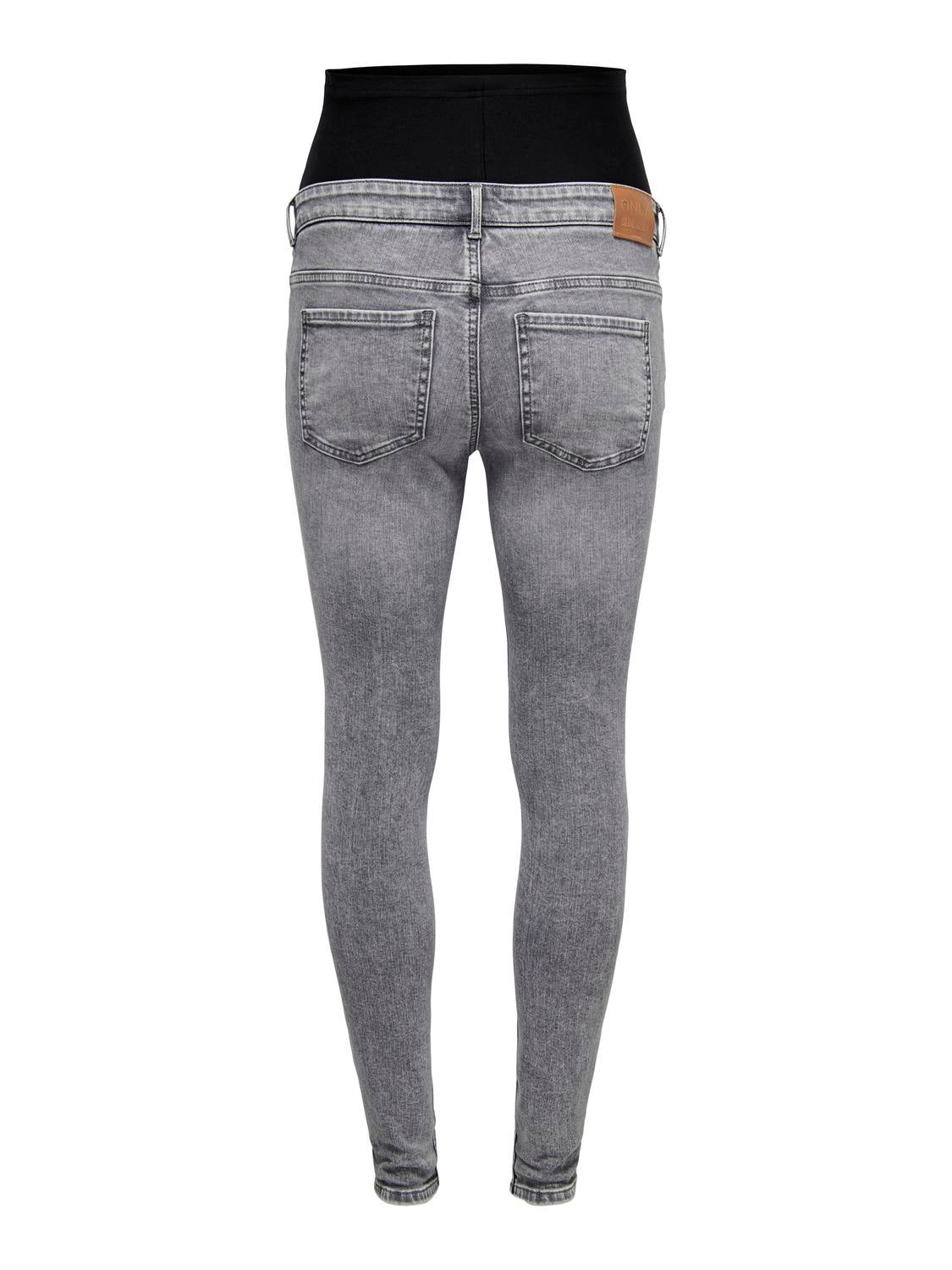 OLMBELLY Skinny Fit Jeans Light Grey Denim
