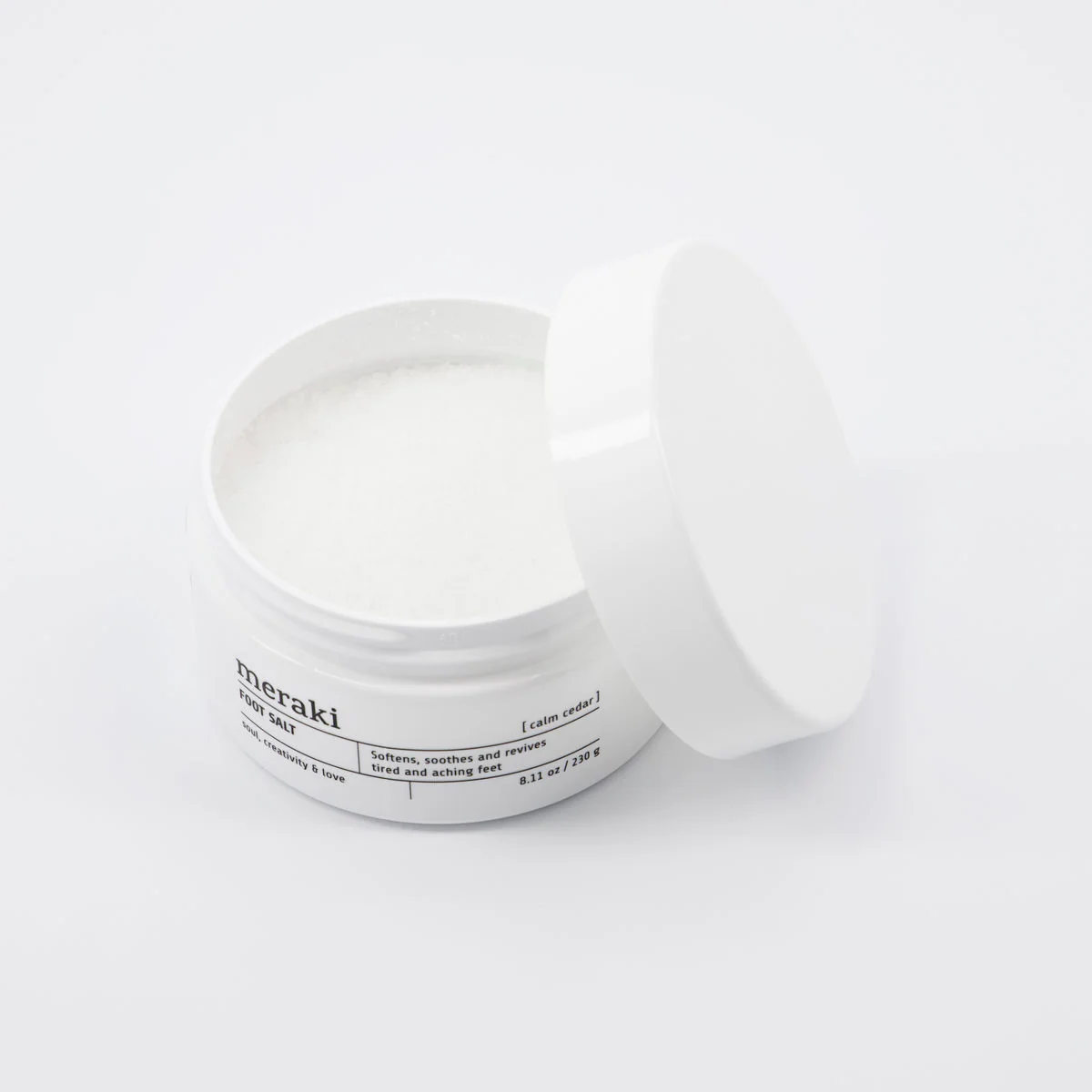 Meraki  Calm Cedar fodbadesalt - 200 ml.