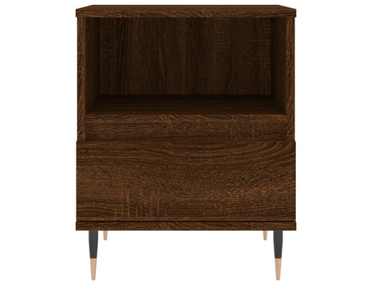 VIDAXL - Tables de chevet 2 pcs chêne marron 40x35x50 cm bois ingénie...