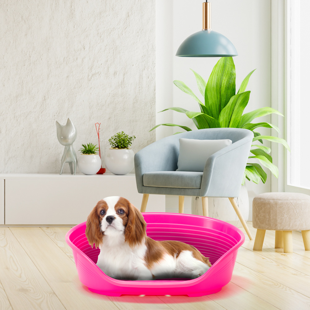 Ferplast - panier chien panier chat - lit pour chien en plastique medium - 100% plastique recyclé - lit pou chat lavable -