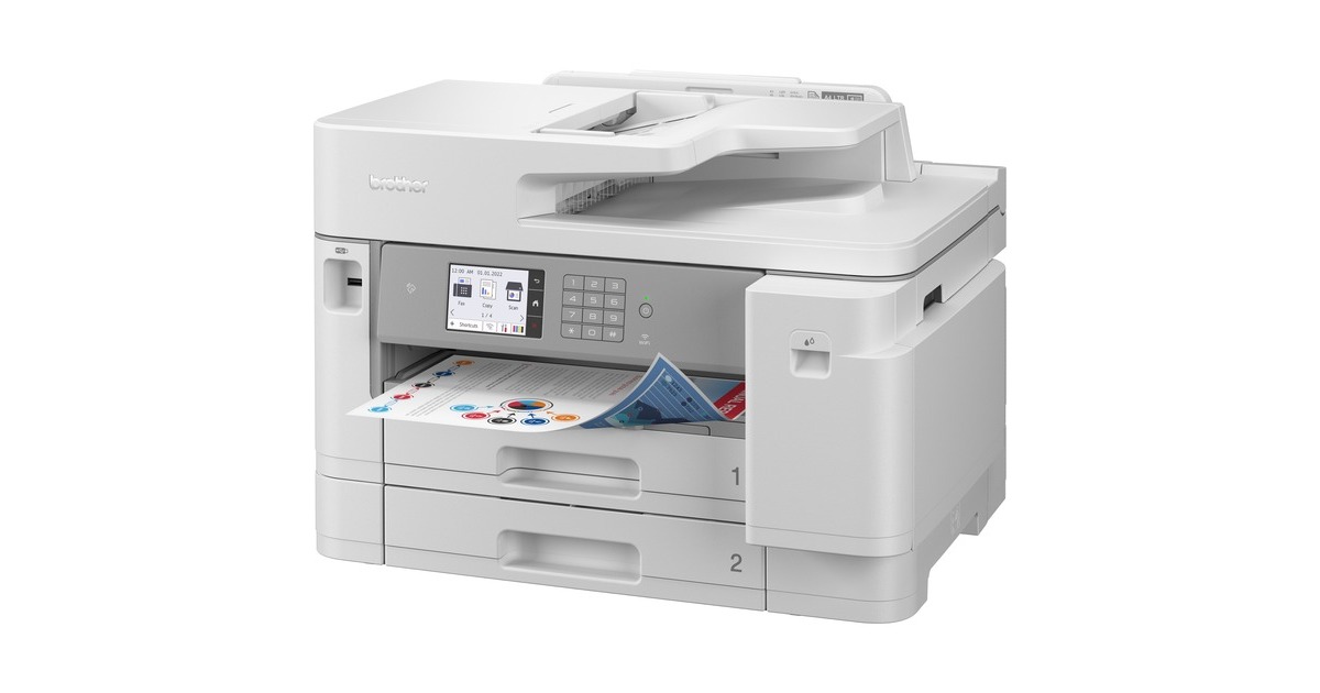 BrotherMFC-J5955DW all-in-one inkjetprinter met faxfunctie  (Grijs, Scannen, Kopiëren, Faxen, LAN, Wi-Fi)