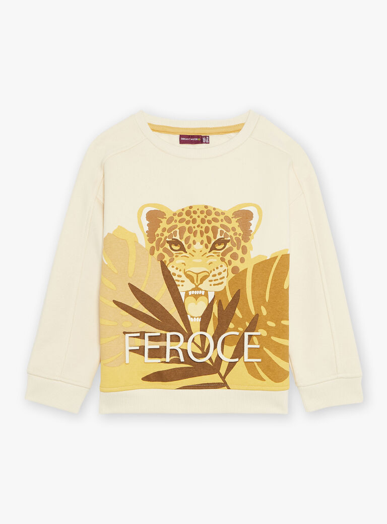 Sweat Jacquard vanille