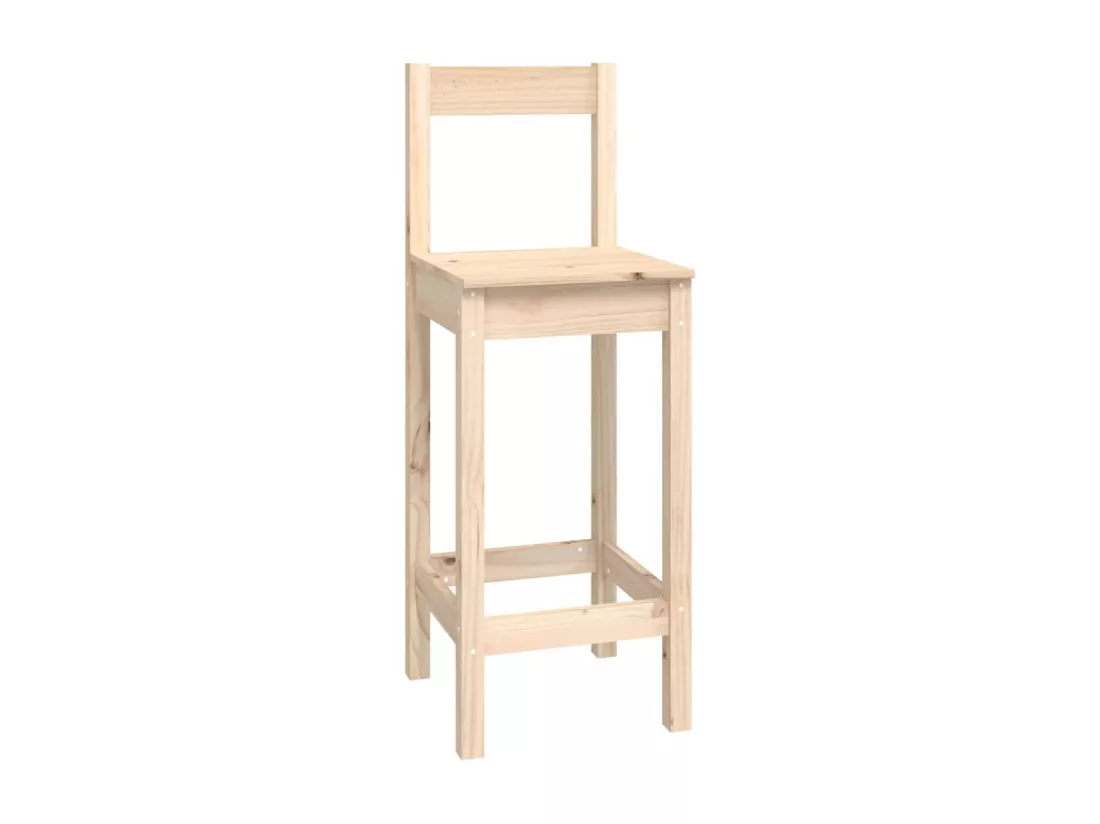 Ensemble de bar 9 pcs Bois de pin massif