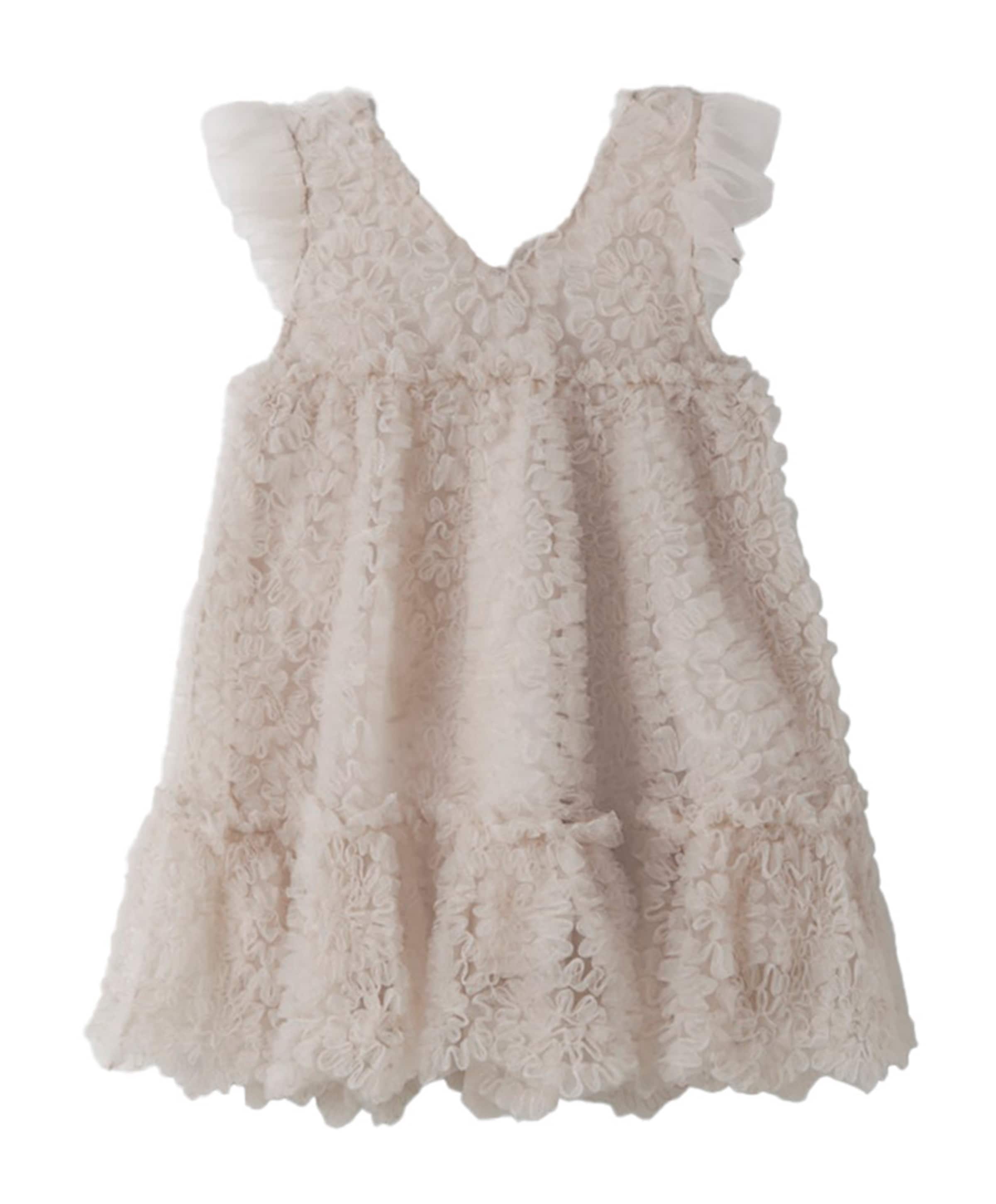 Lil' Atelier Meisjes jurk beige