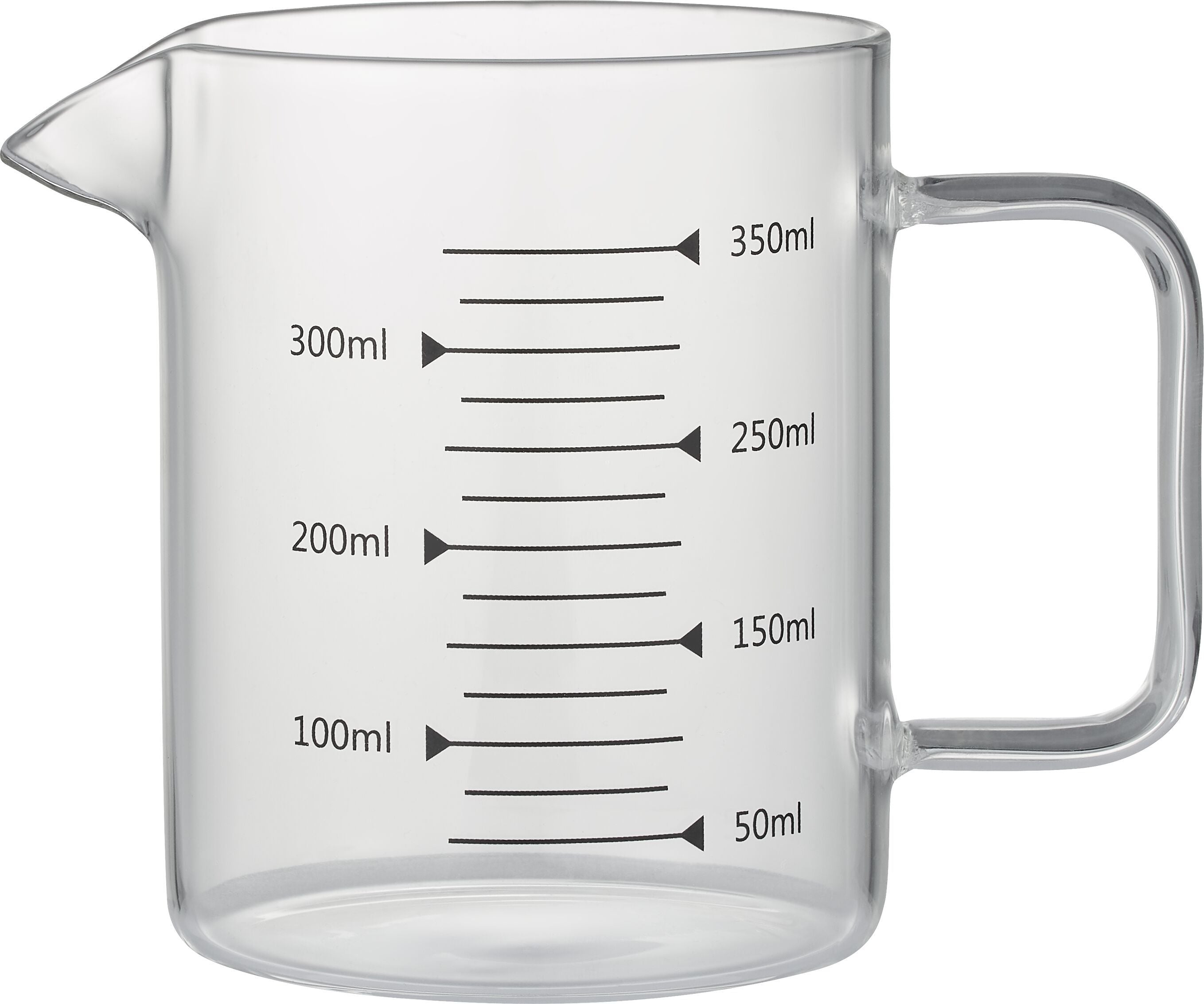 PRIAMO Messbecher - Transparent / B: 11.5 cm x T: 8.0 cm x H: 10.0 cm