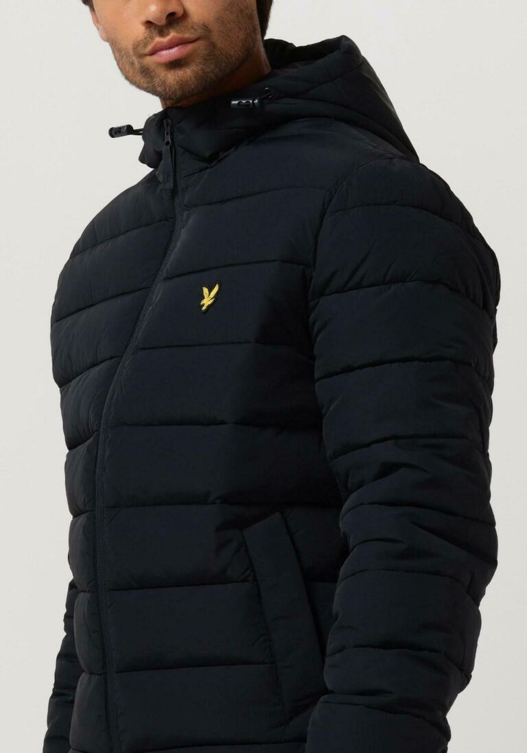 LYLE & SCOTT blauwe lyle & scott gewatteerde jas lightweight puffer jacket