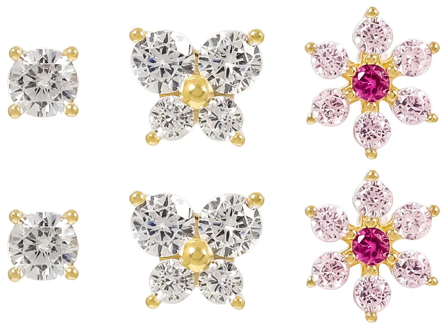 Ohrstecker-Set - Floral Cuties