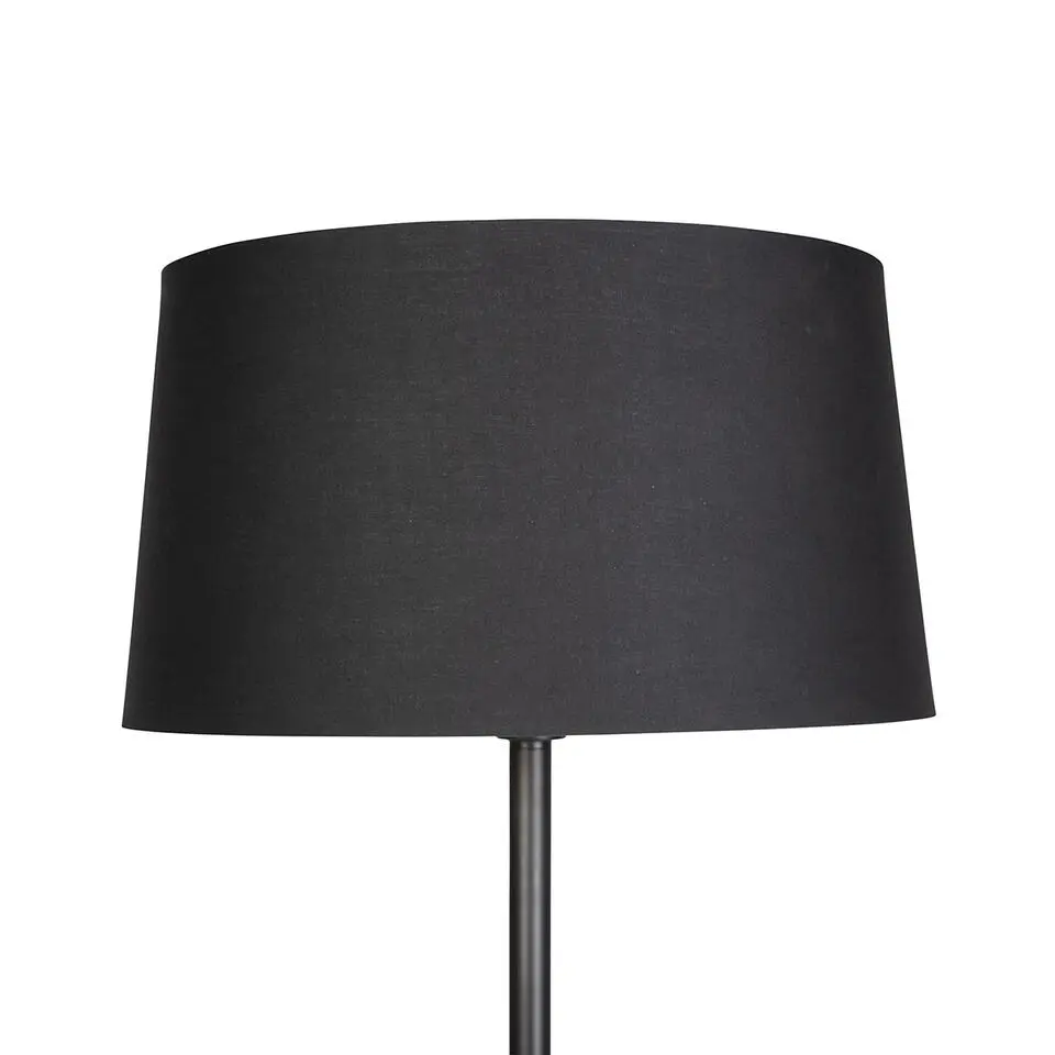Qazqa vloerlampen simplo zwart e27