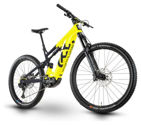 VTT Electrique Tout-Suspendu Husqvarna Mountain Cross MC1 Tektro M350 9V 630 Wh 29''/27.5'' Jaune/Noir