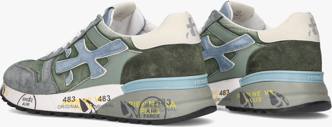 PREMIATA groene premiata lage sneakers mick