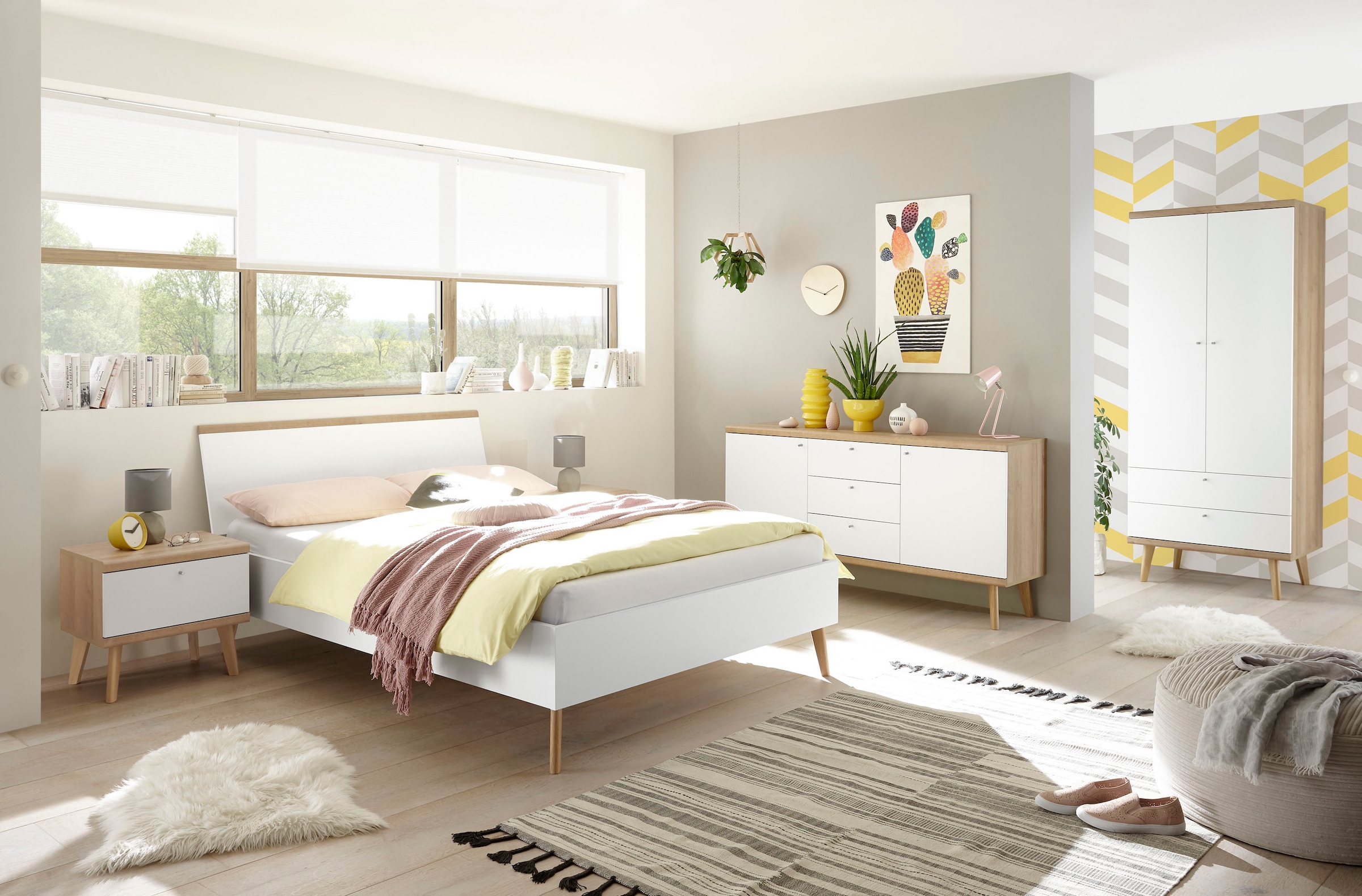 andas Nachtschrank »MERLE« in skandinavischem Design, aus FSC®-zertifiziertem Holzwerkstoff