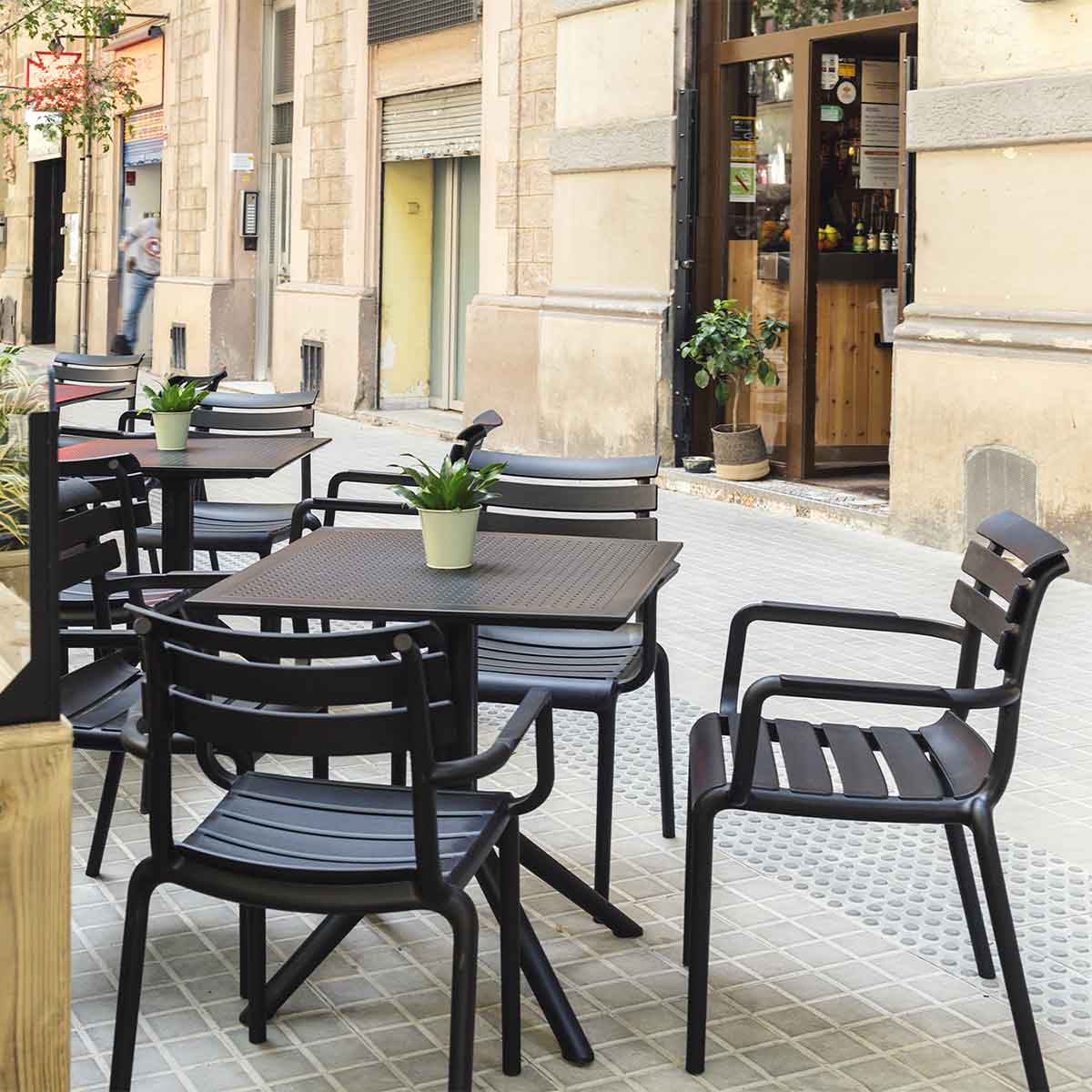 Garden Impressions Paris set van 4 tuinstoelen - Black