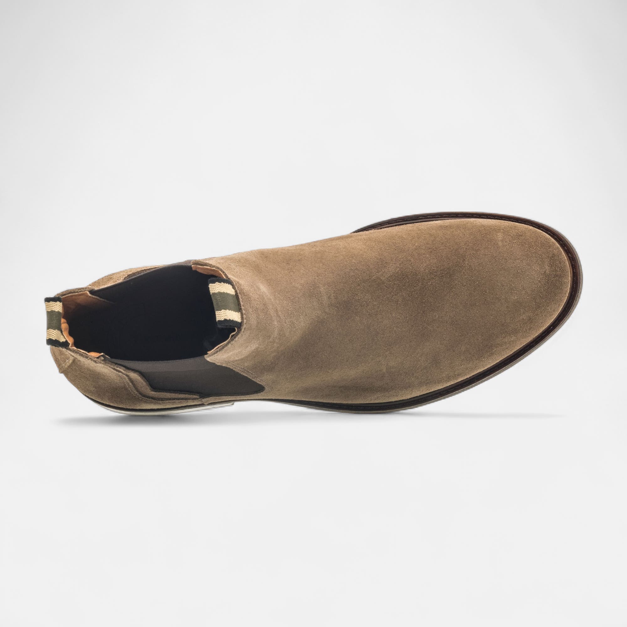 Boots chelsea Homme en cuir beige