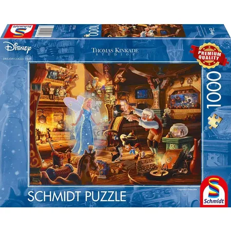 Schmidt Spiele Puzzle - Thomas Kinkade Studios: Disney Dreams Collection - Geppettos Pinocchio, 1.000 Teile