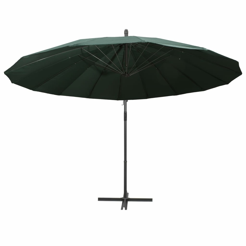 Parasol suspendu 3 m aluminium vert