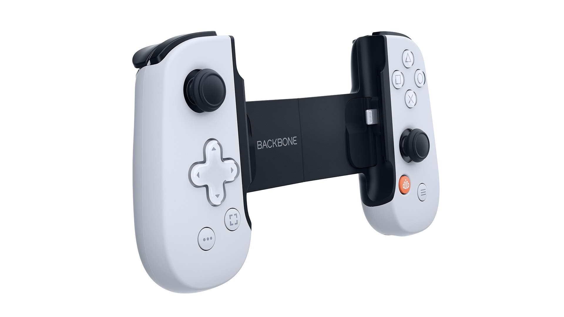One PlayStation Edition Mobile Gamepad Joystick Gaming Controller für iPhone mit Lightning (BB-02-W-S) - Weiss