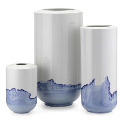 Vase Tide handdekoriert, Mittel