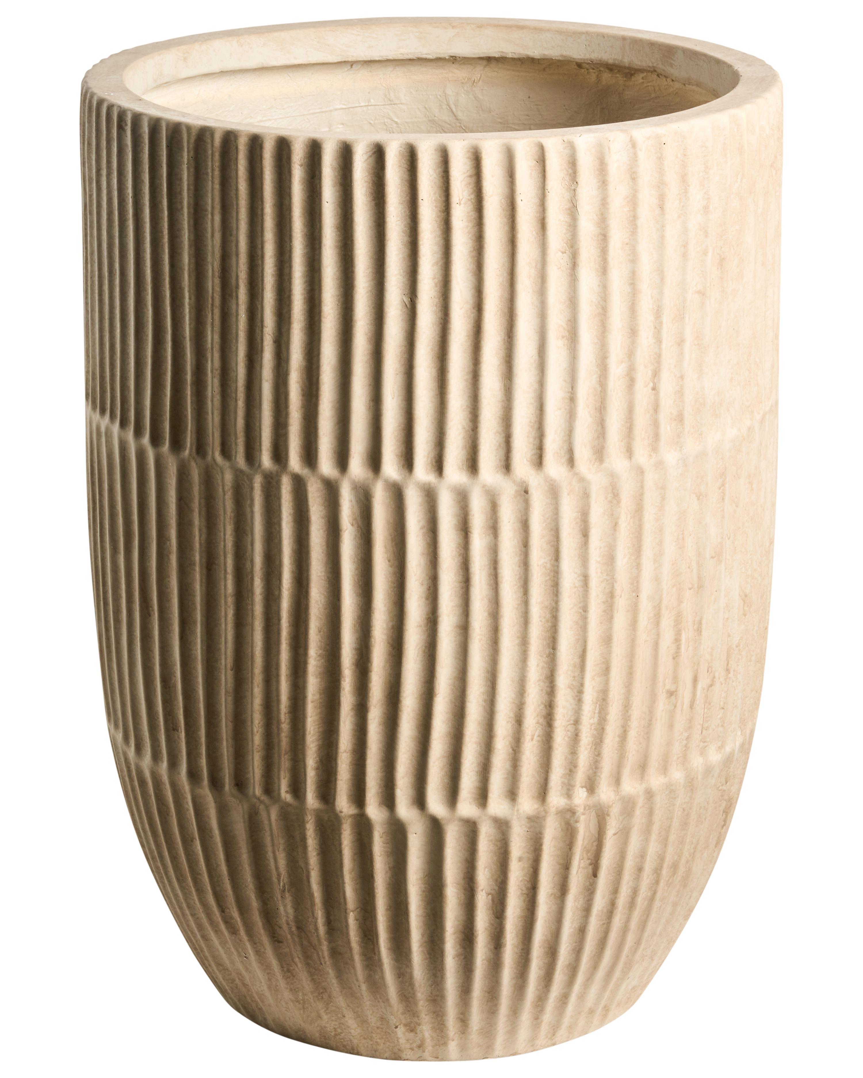 Bloempot POROS 36 cm Lichtbeige