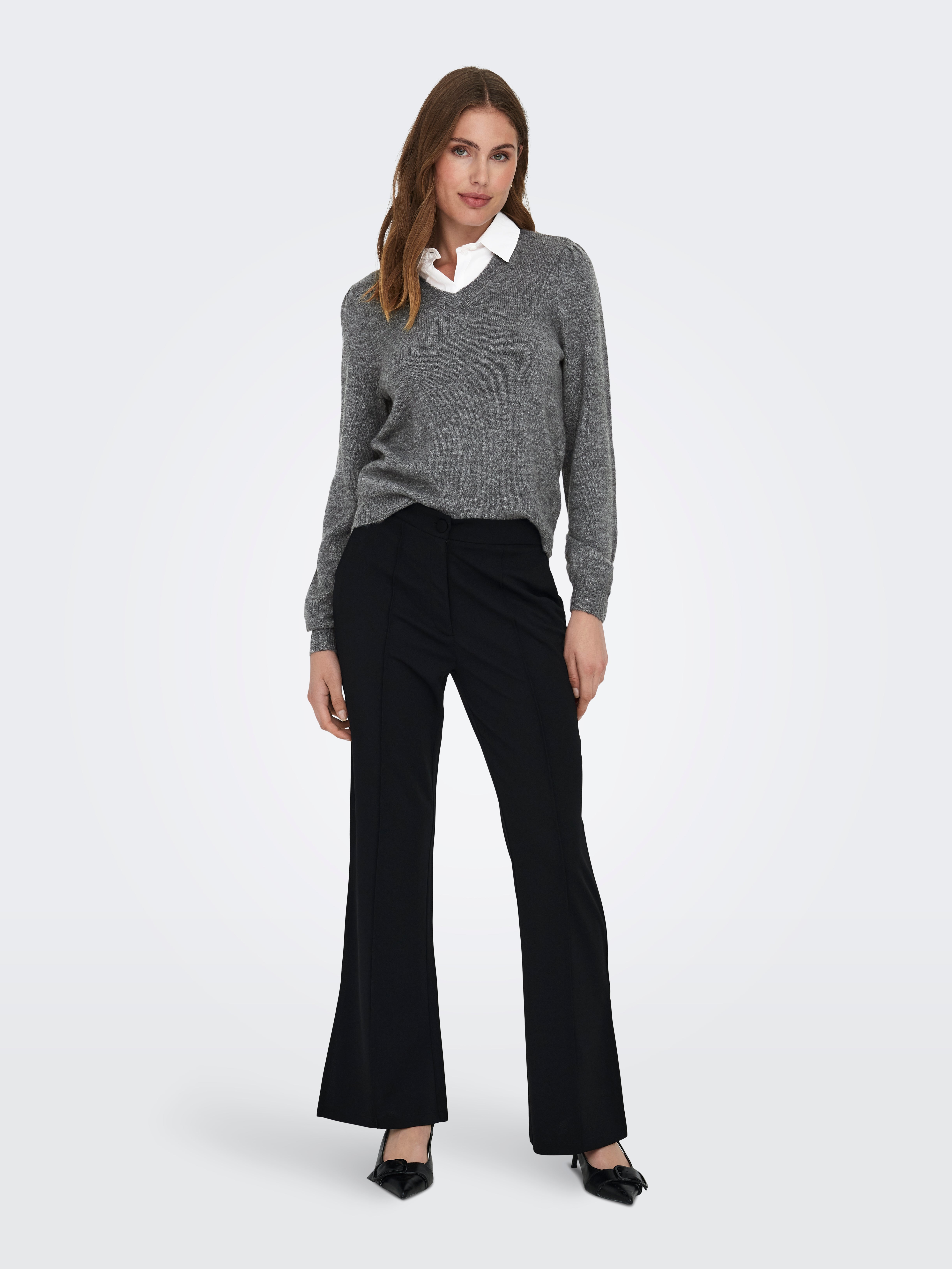 JDYDREA Strickpullover Dark Grey Melange