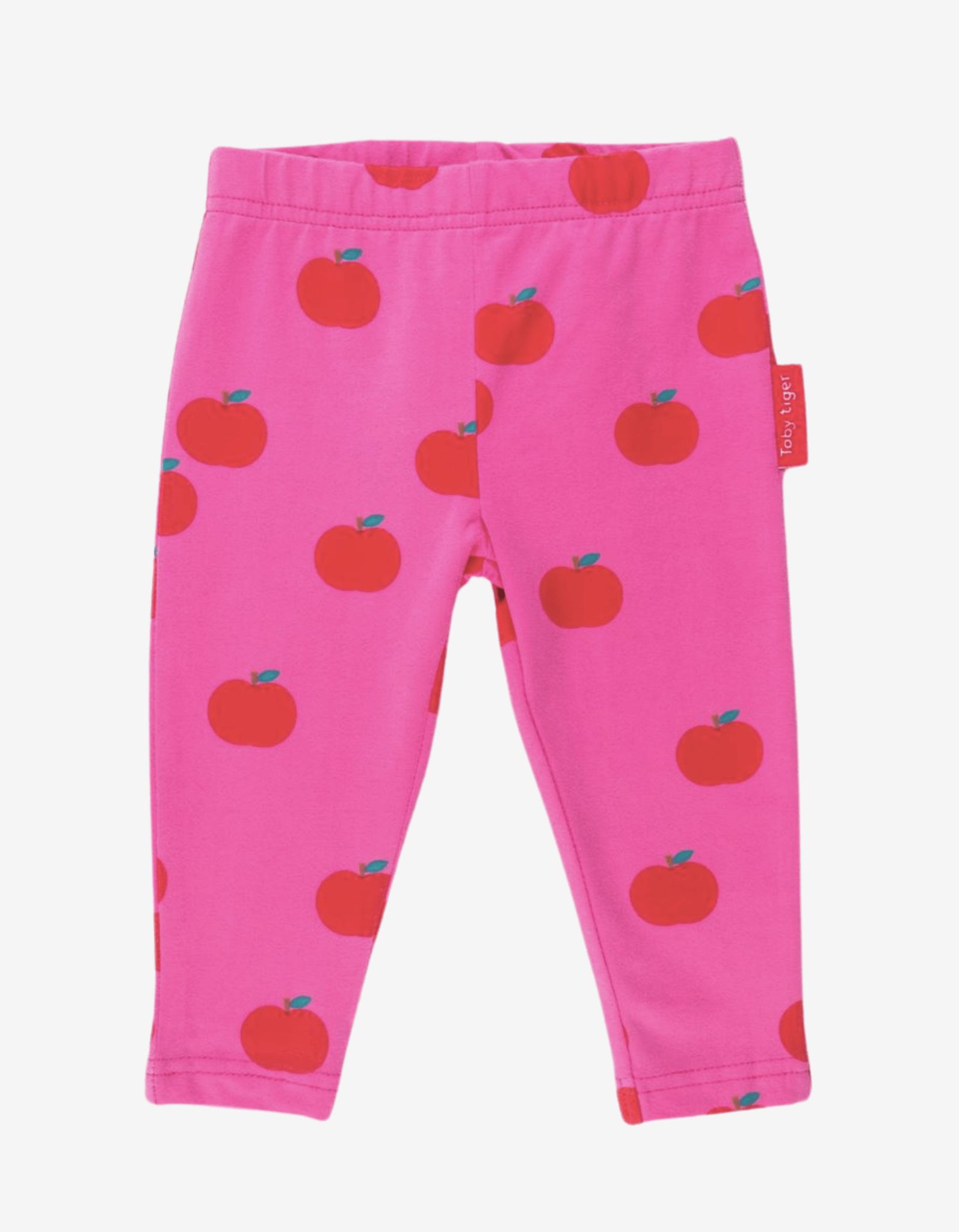 Toby Tiger Bauwoll-Leggings mit Apfel Print