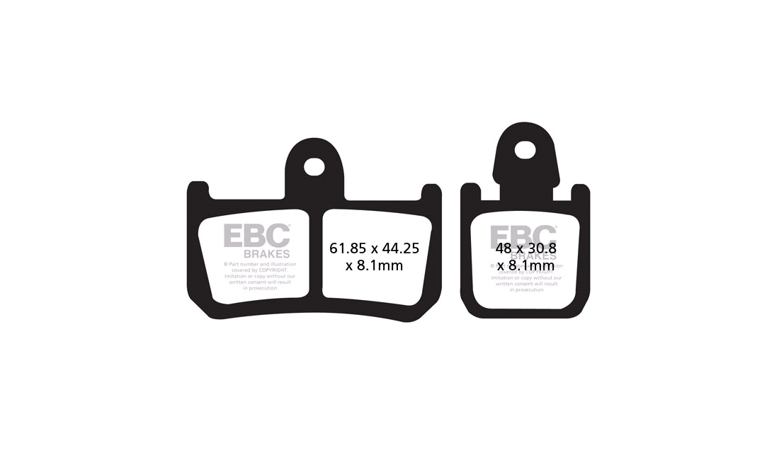 Br.klodser for EBC EPFA, V-Max 1700 09<