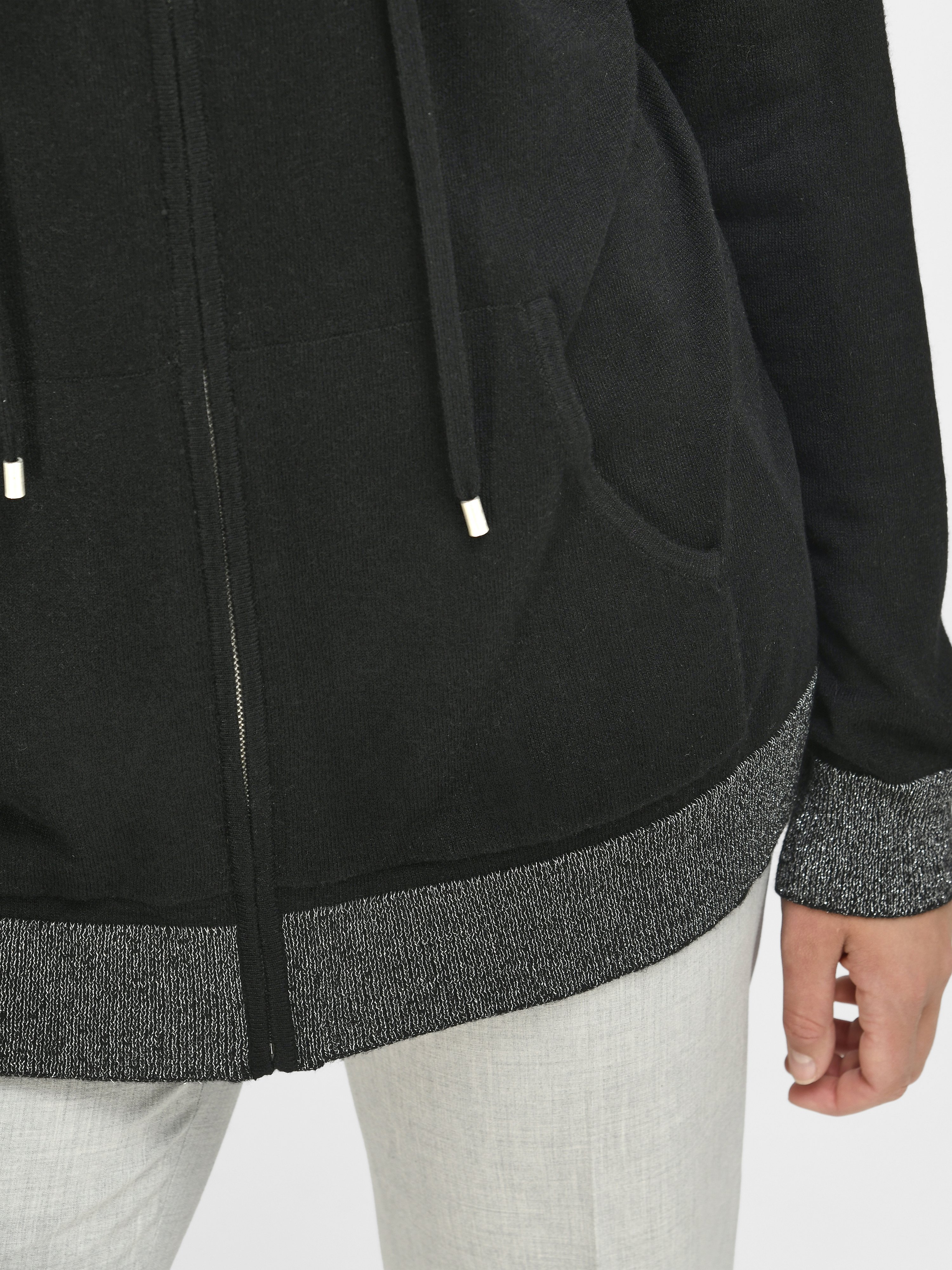 Hoodie-Strickjacke