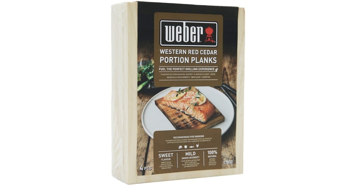 WeberCederhouten portie rookplanken aromahout  (4 stuks)