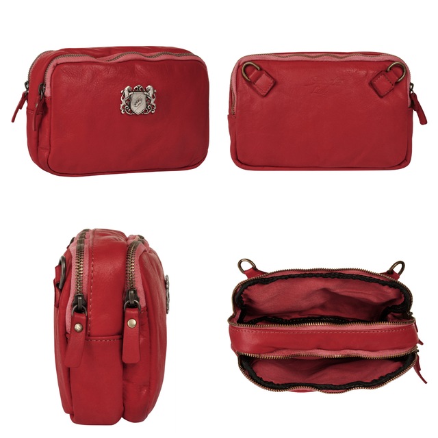 Samantha Look Umhängetasche echt Leder, Made in Italy