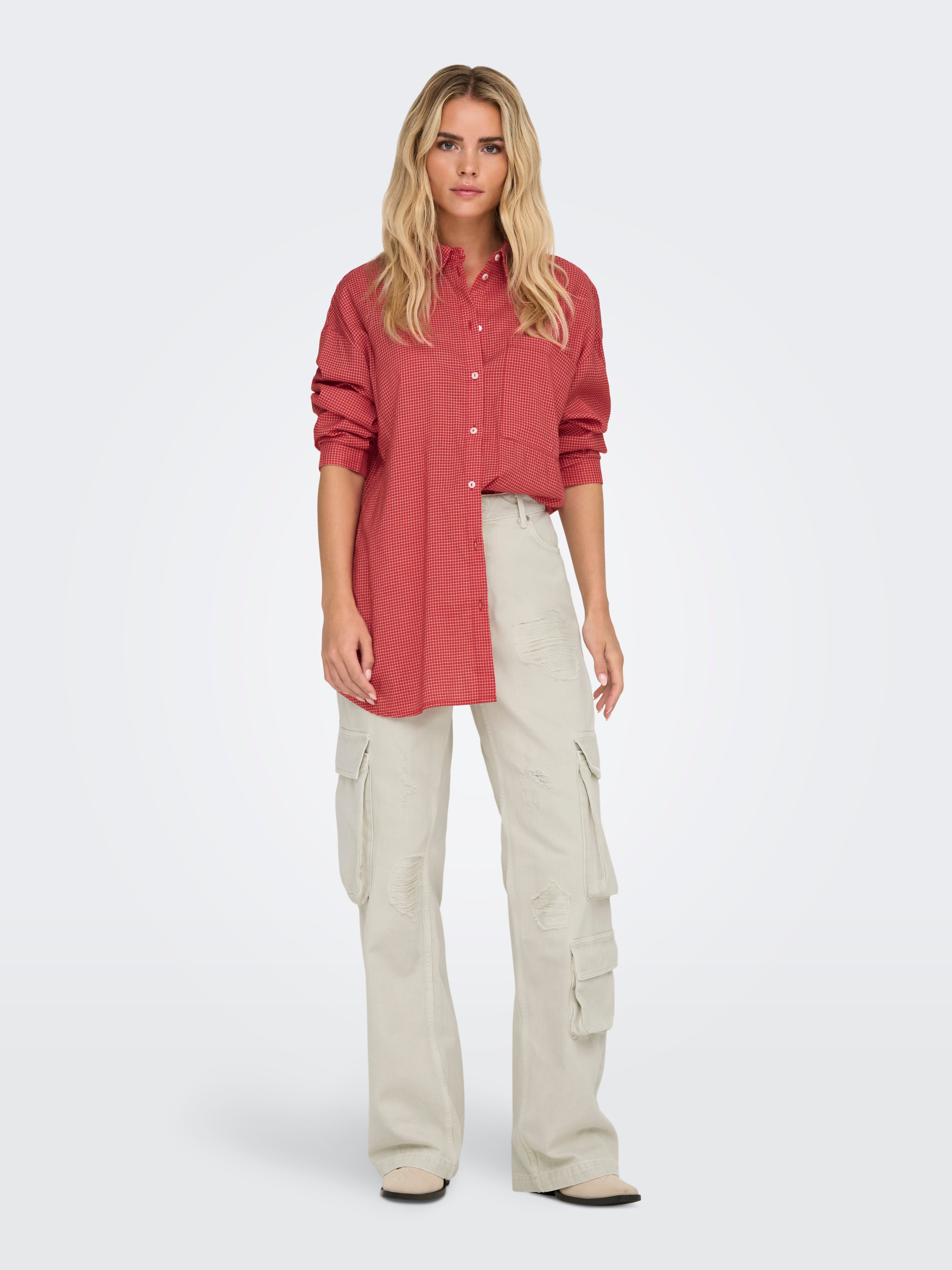 ONLMAGGIE Hemd Racing Red