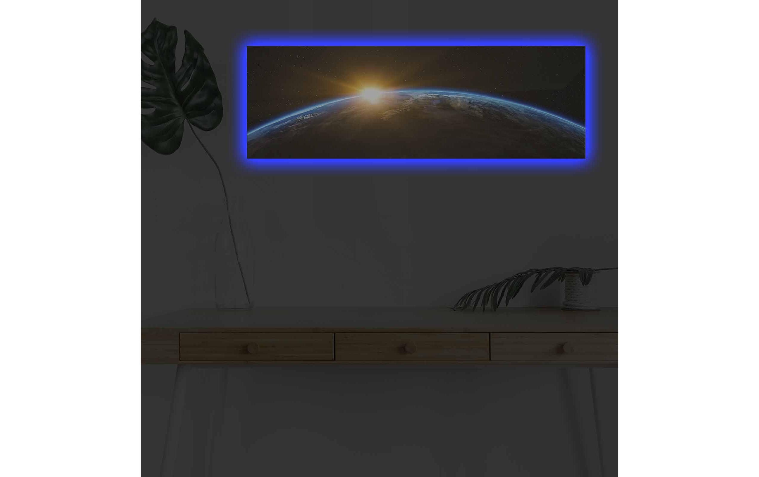Bild World 30 x 90 cm, MDFLeinwandbild