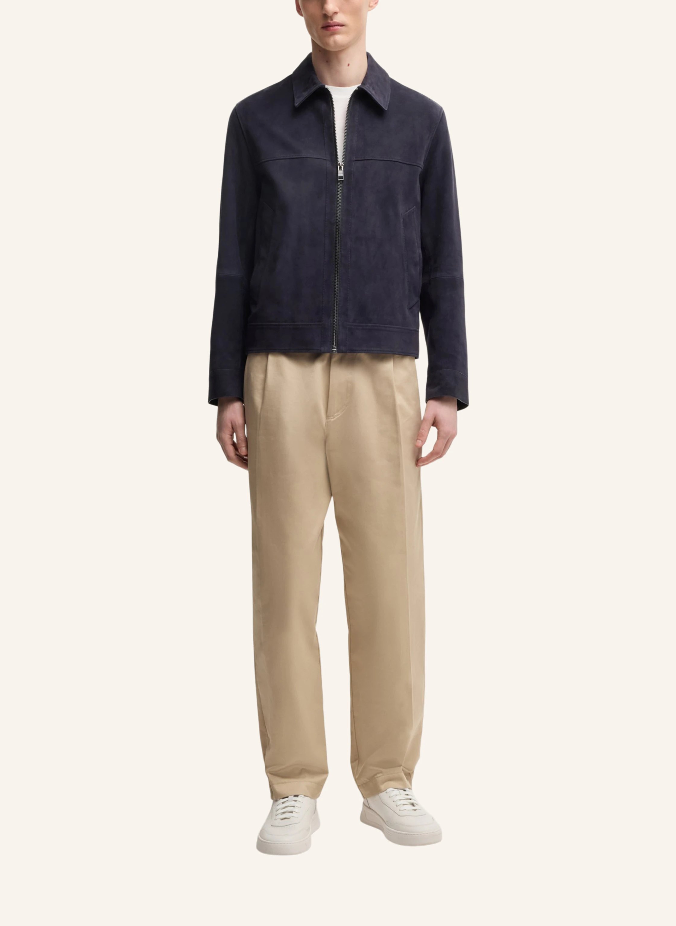 BOSS Lederjacke H-MALBANO5 Regular Fit