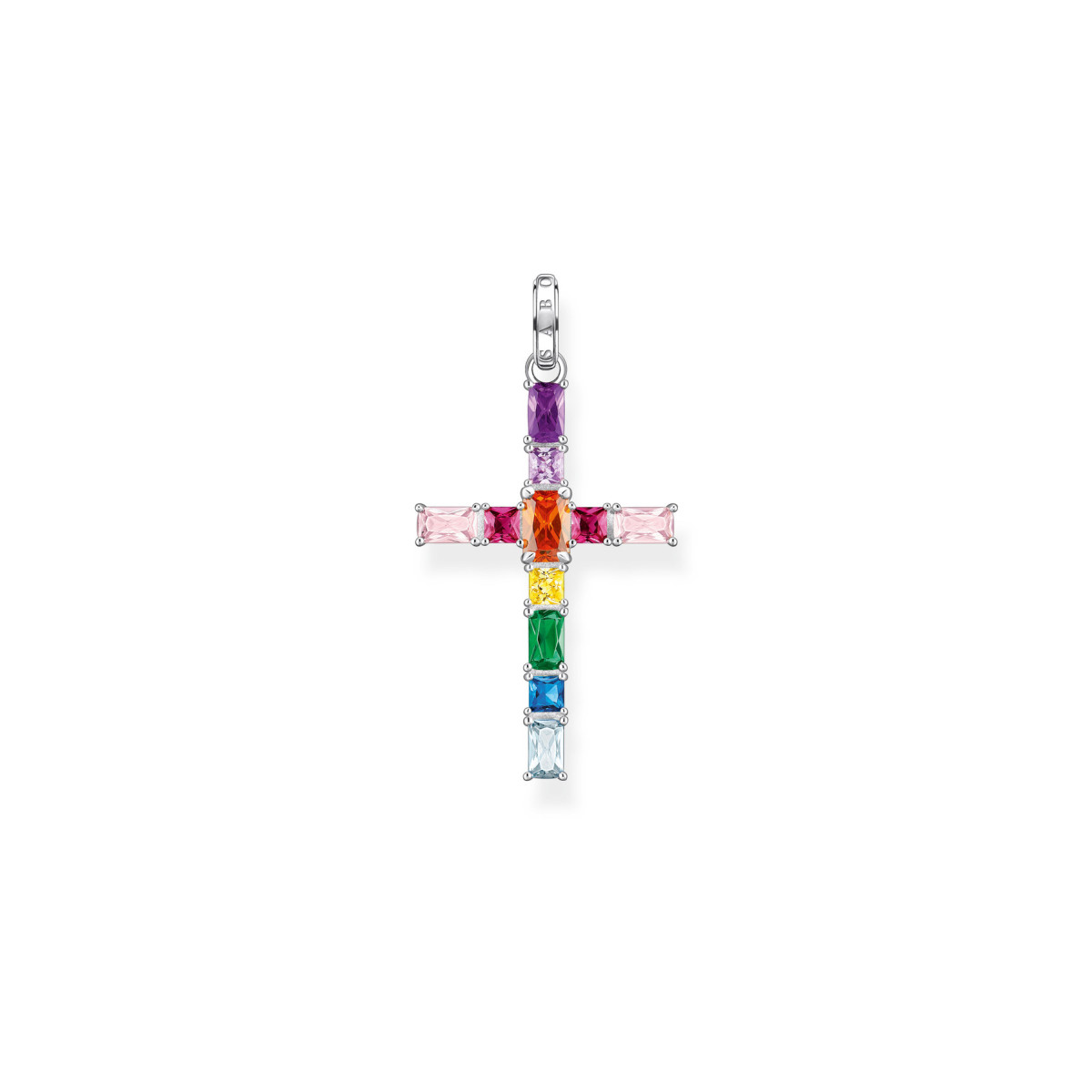 Pendentif THOMAS SABO croix argent spinelles et zirconias