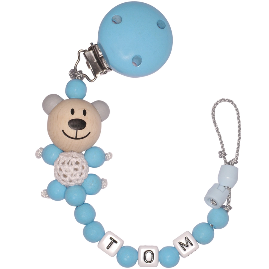 Schnullireich Geschenkset mit Namen I Love You (6-18 Mon) Junge Blau