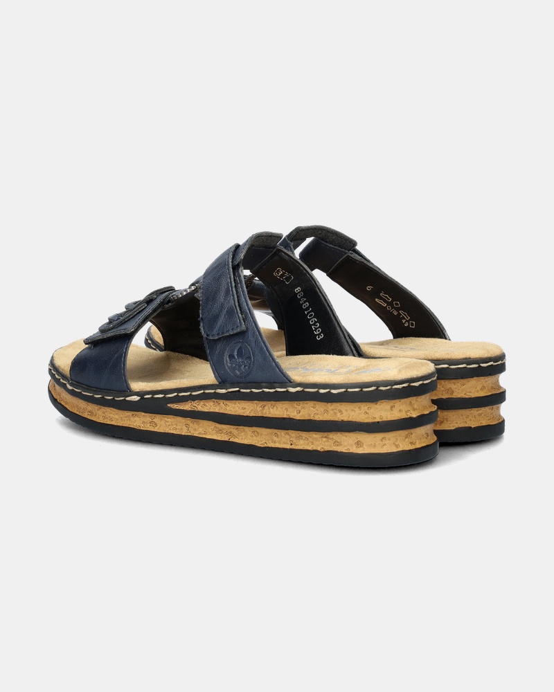Rieker Slippers  - blauw