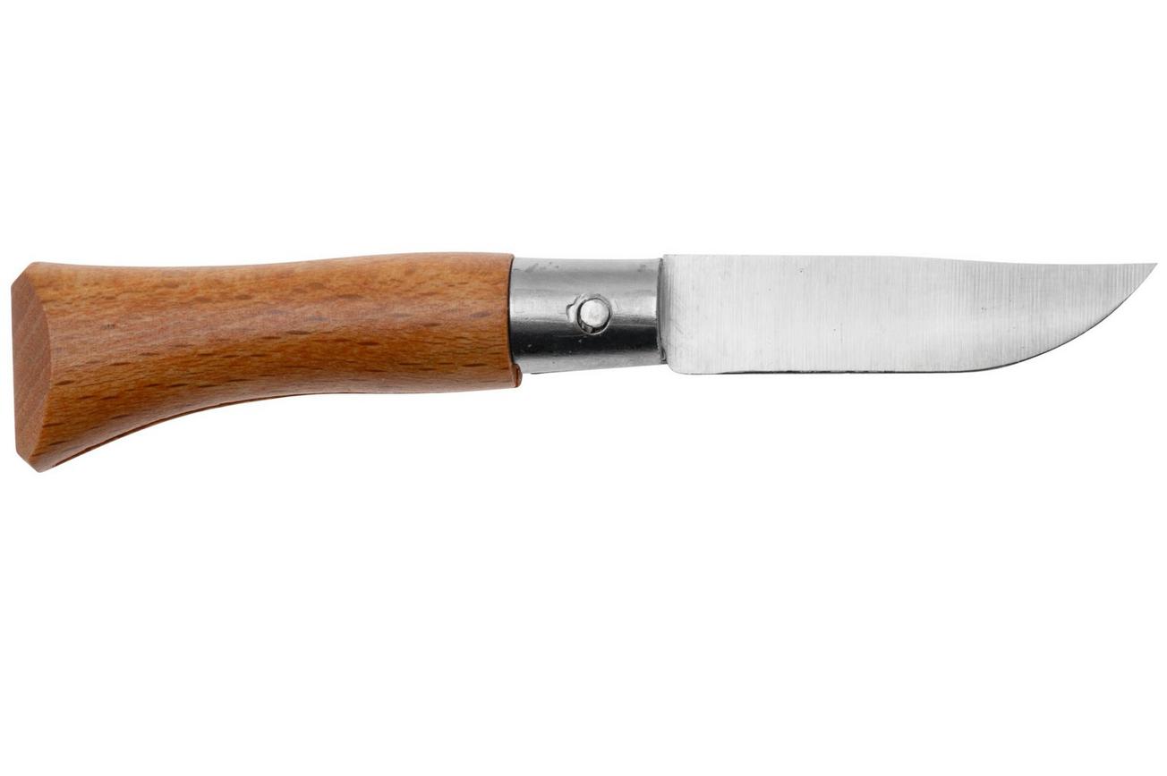 Opinel zakmes No. 2 Classic, koolstofstaal, lemmetlengte 3,5 cm