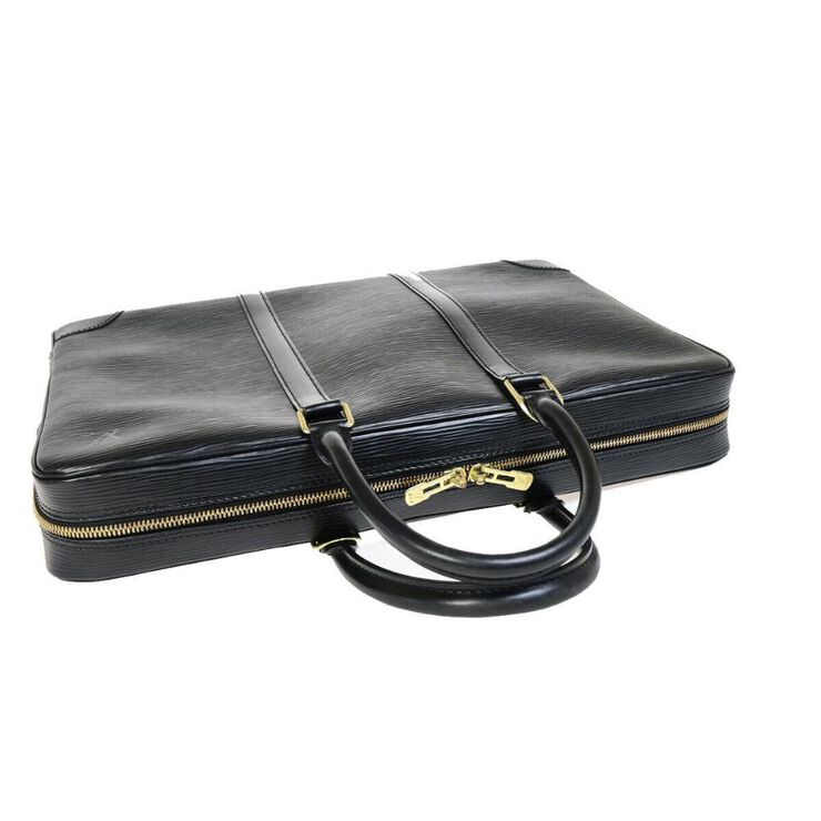 Louis Vuitton Vintage Louis Vuitton Porte Documents Voyage Black