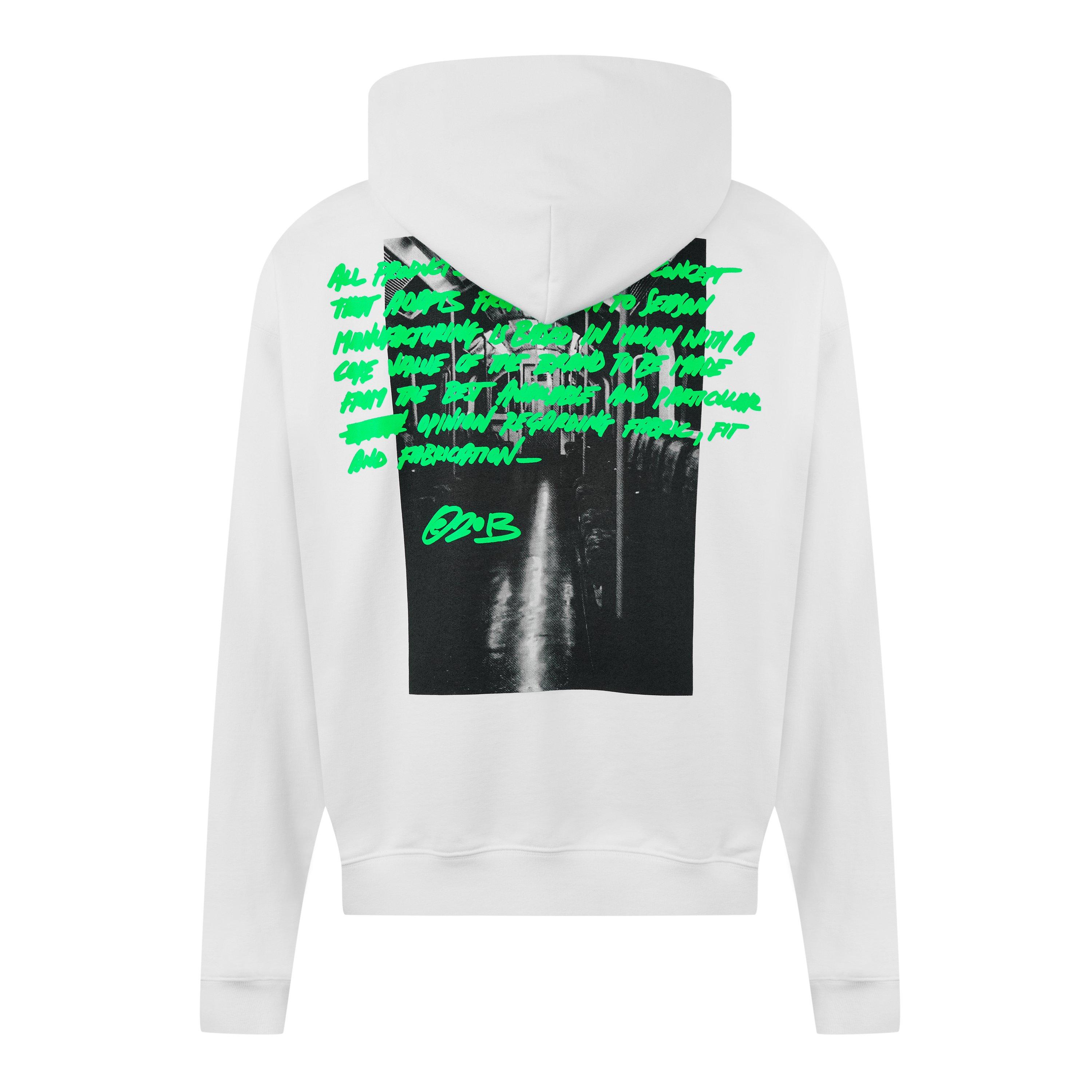 Off White Metro Type Skate Hoodie