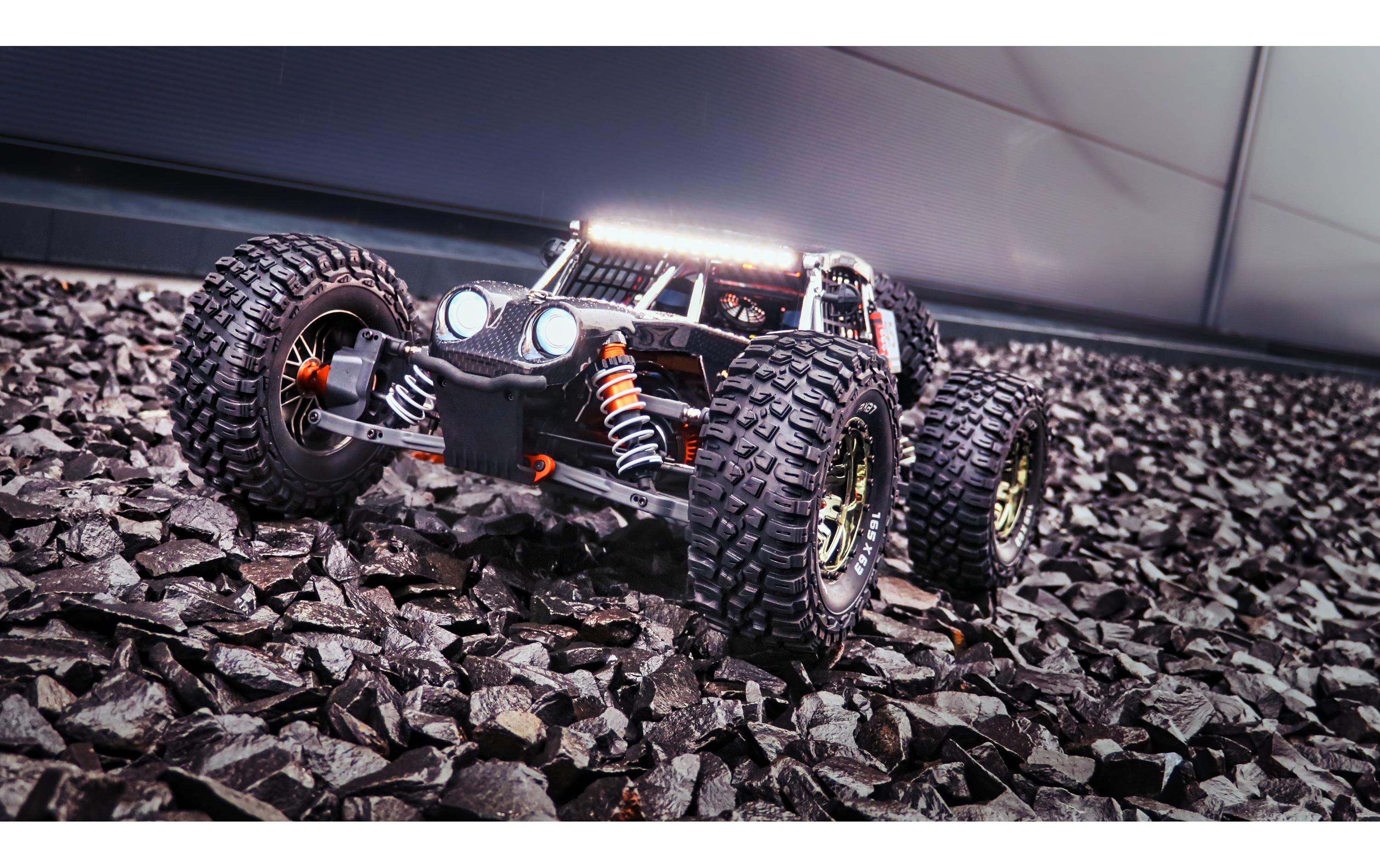 Buggy AMXRacing RXB7 6S, 4WD, Grau, 1:7, RTR<br>Dune Buggy im Massstab 1:7 mit starkem Brushless Antrieb