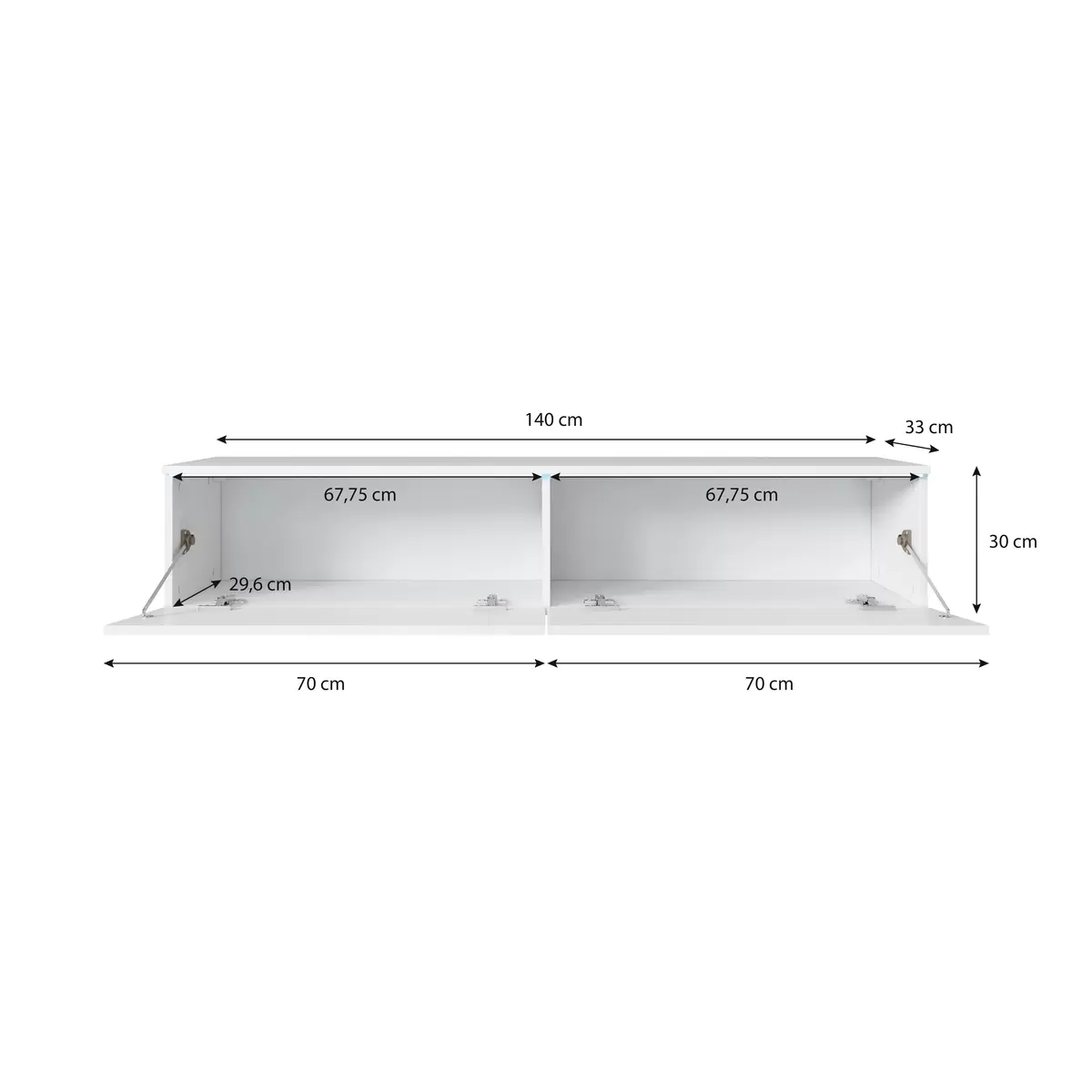 Lowboard Elegance weiss