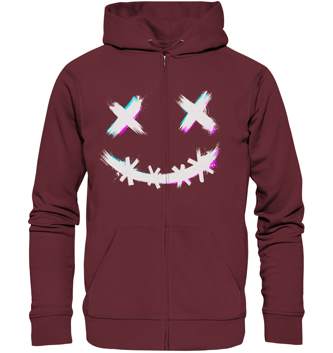 DartSturm - Scary Smile - Weiß - Organic Zipper