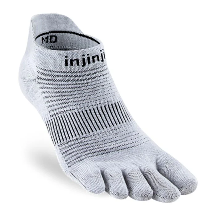 Injinji Unisex Strømper Run Original Weight No Show Grå