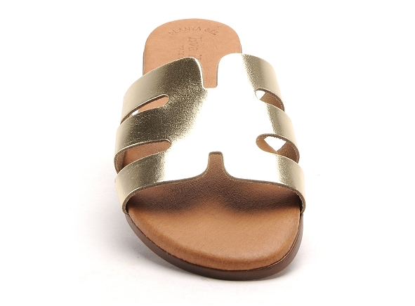 Eva frutos mules et sabots plats femme 9116 or