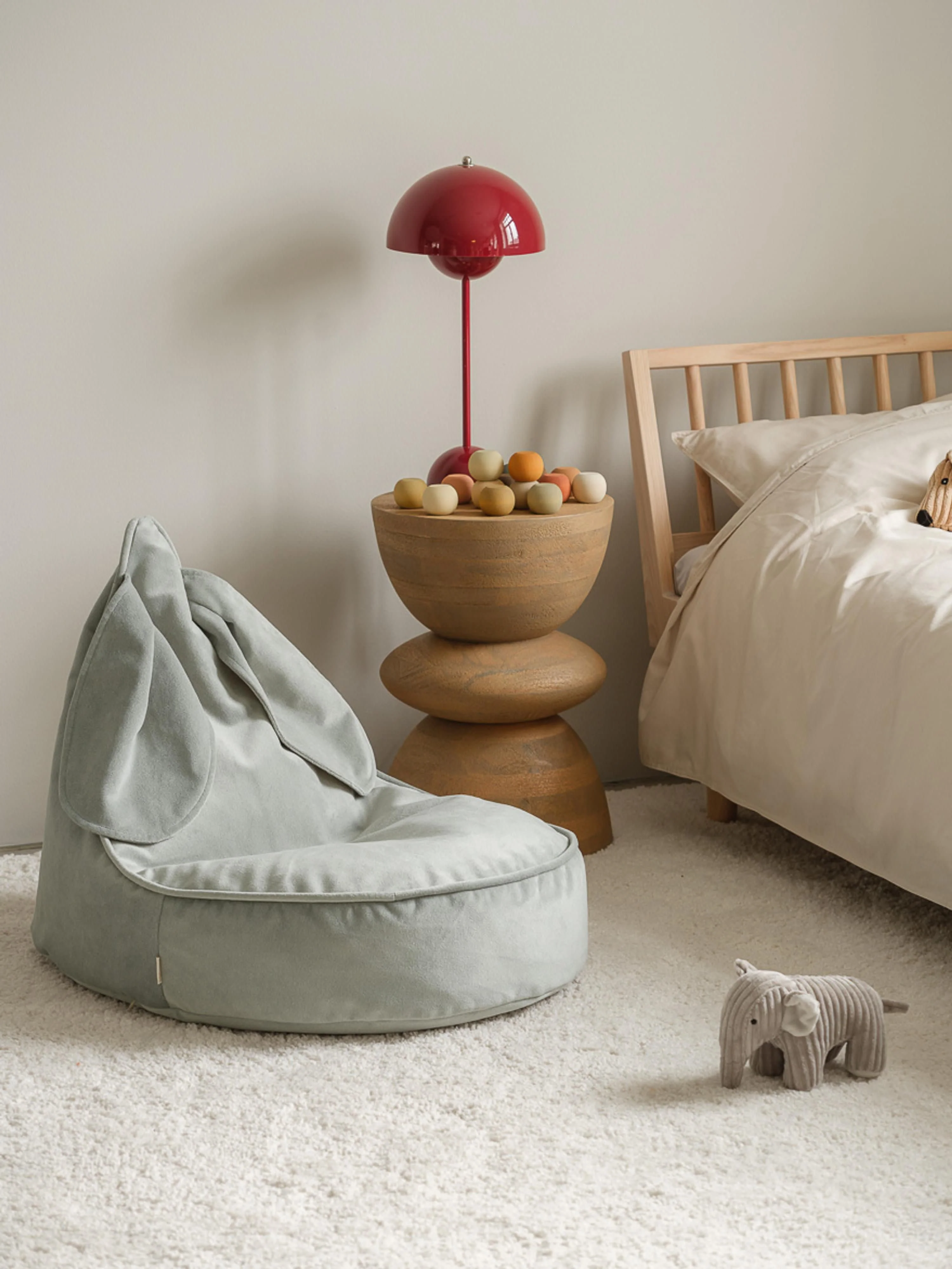 Kinderen fluwelen zitzak Bunny