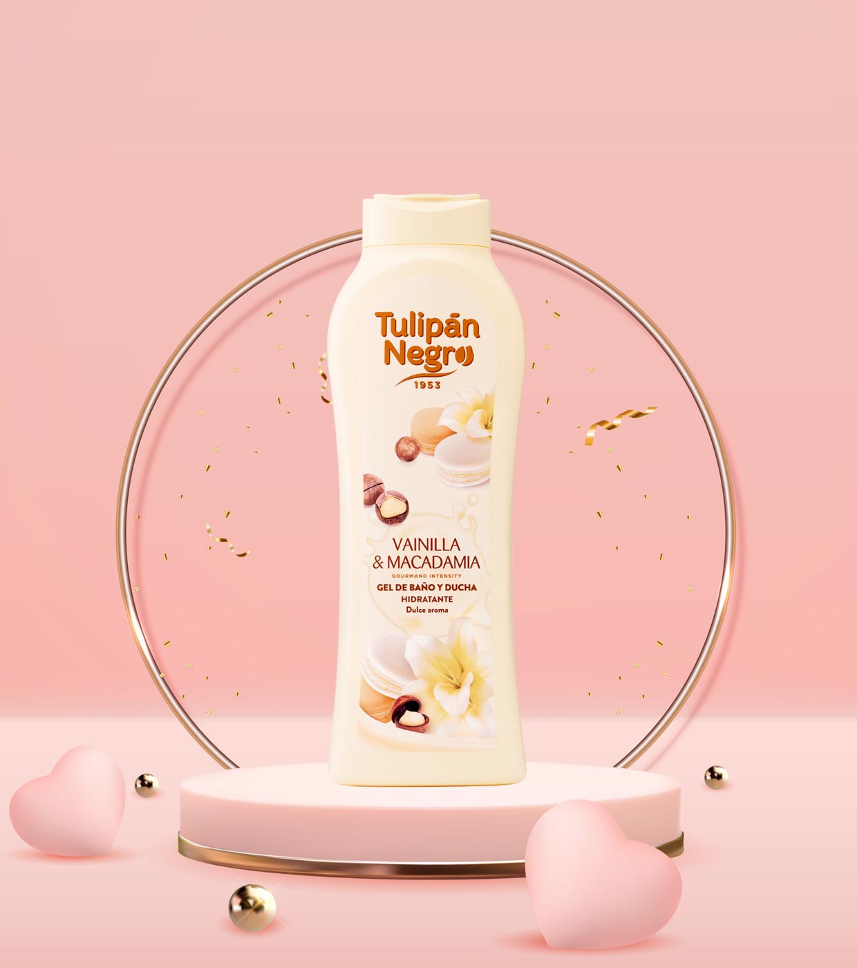 Tulipán Negro - *Gourmand Intensity* - Gel de banho 650ml - Vainilla & Macadamia
