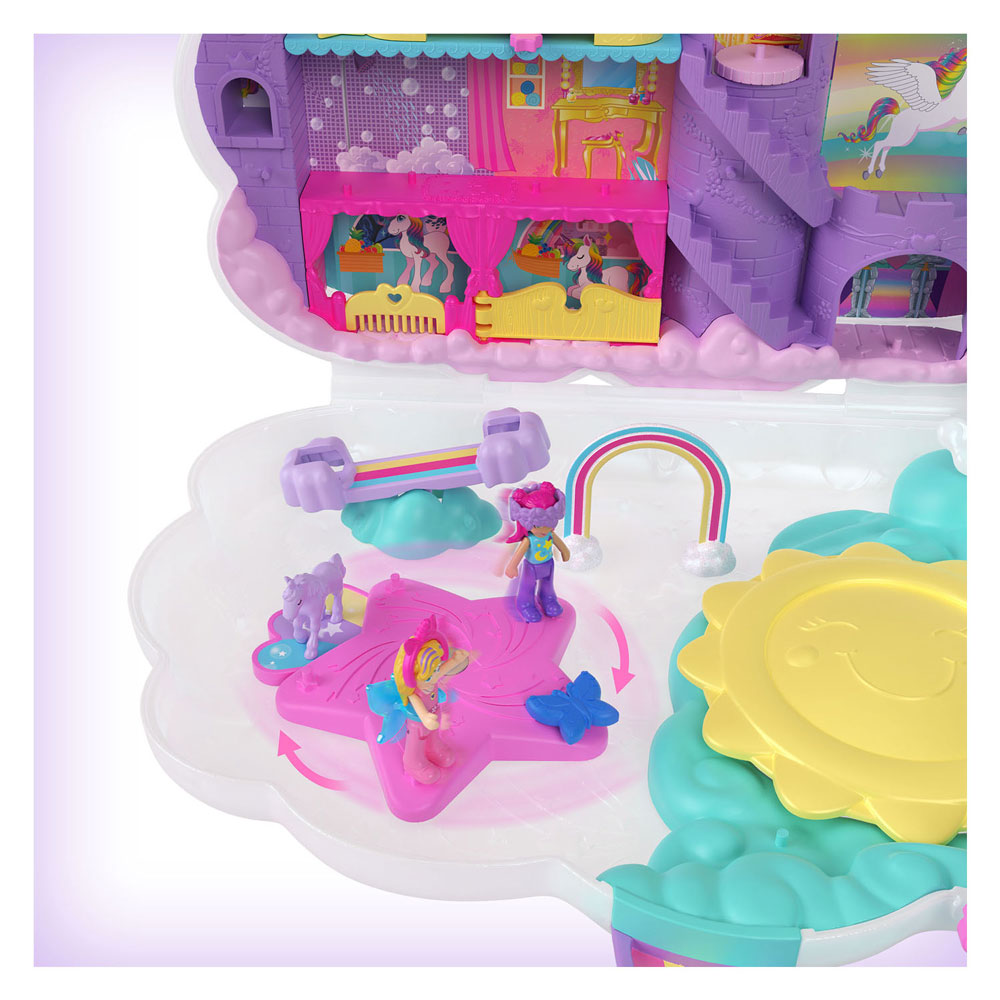 Polly Pocket Salon van de Regenboog Eenhoorn Speelset